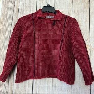 Willow Women’s Red Black Chunky Sweaters size Large